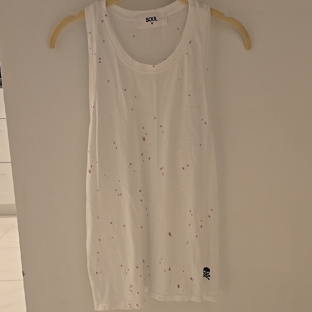 Soul Cycle Distressed Tank Top